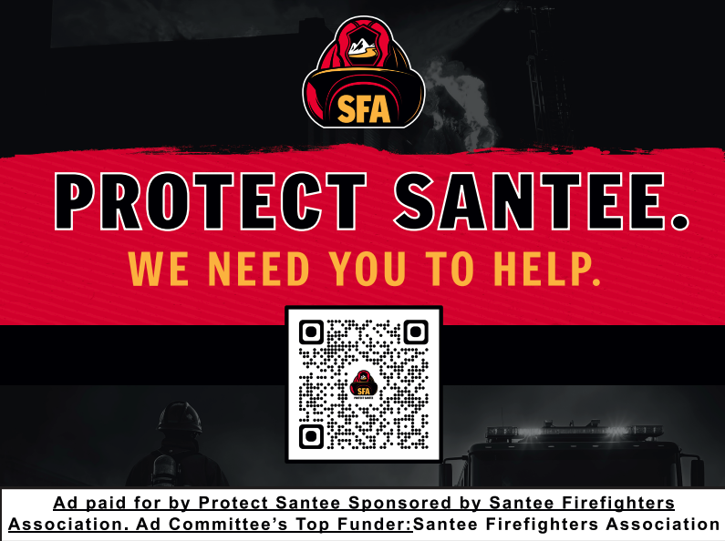 Sample image of Protect Santee 2024 Yard Sign